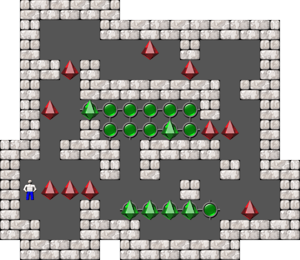 Sokoban Thinking Rabbit Arranged level 493